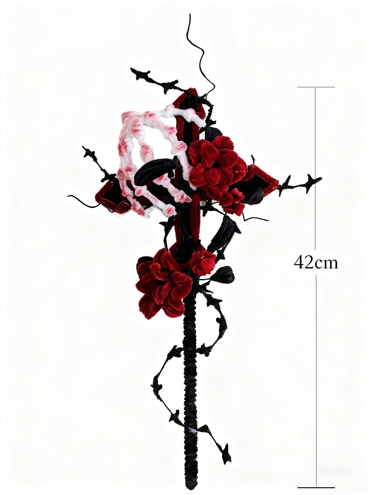 Pipe Cleaner Gothic Rose Wand