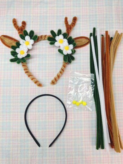 Reindeer Flowers Headband DIY Kit