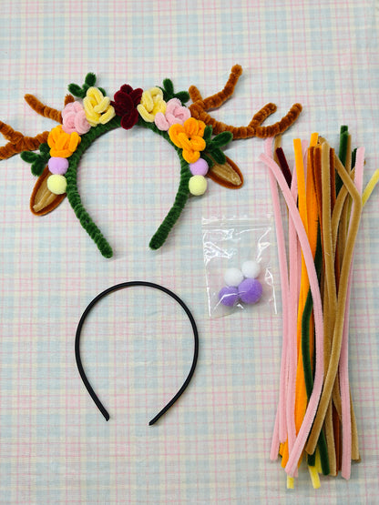 Antler Wreath Headband DIY Kit