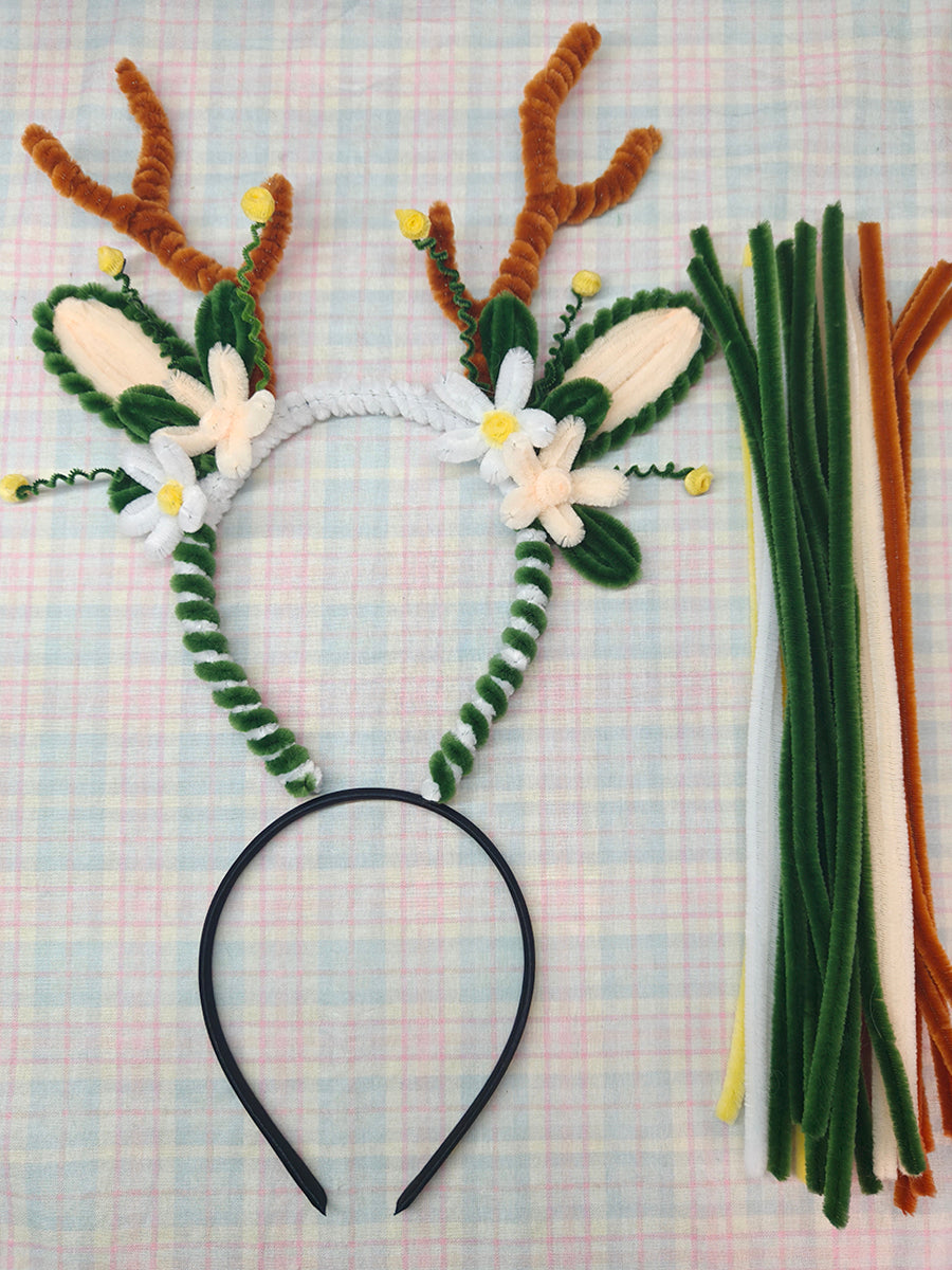 Spring Floral Reindeer Headband DIY Kit