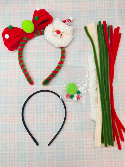Santa Claus Bow Headband DIY Kit