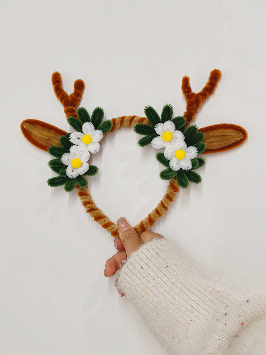 Reindeer Flowers Headband